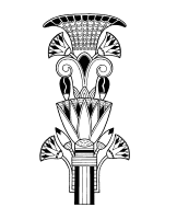 Een kleurplaat van  het oude egypte